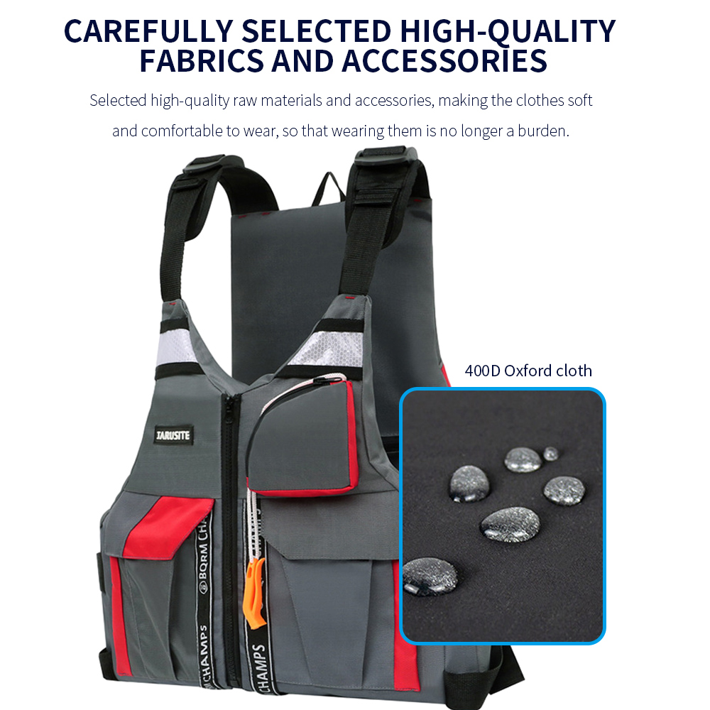 Outdoor Fishing Vest High Buoy - Life Jacket Buoyancy avaliação e preço