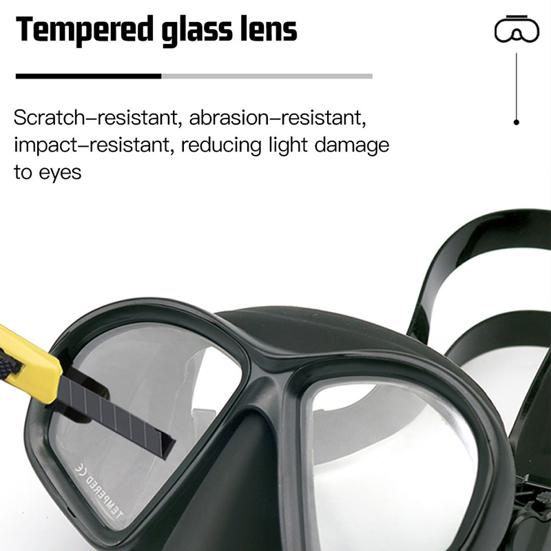 Wet Low Capacity Tempered Glas - Freediving Mask Set avaliação e preço