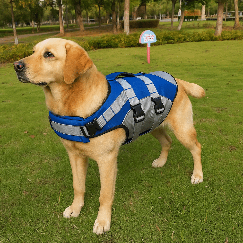 Reflective Dog Life Jacket Bre - Life Jacket Buoyancy avaliação e preço