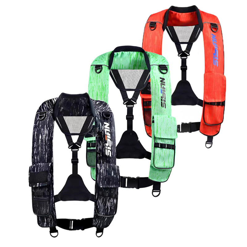 New Adult Inflatable Luya Fish - Life Jacket Buoyancy avaliação e preço