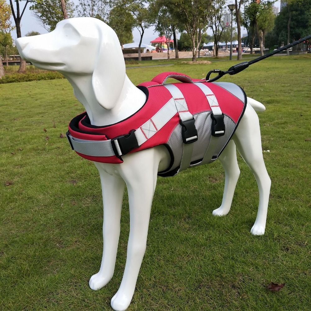 Reflective Dog Life Jacket Adj - Life Jacket Buoyancy avaliação e preço