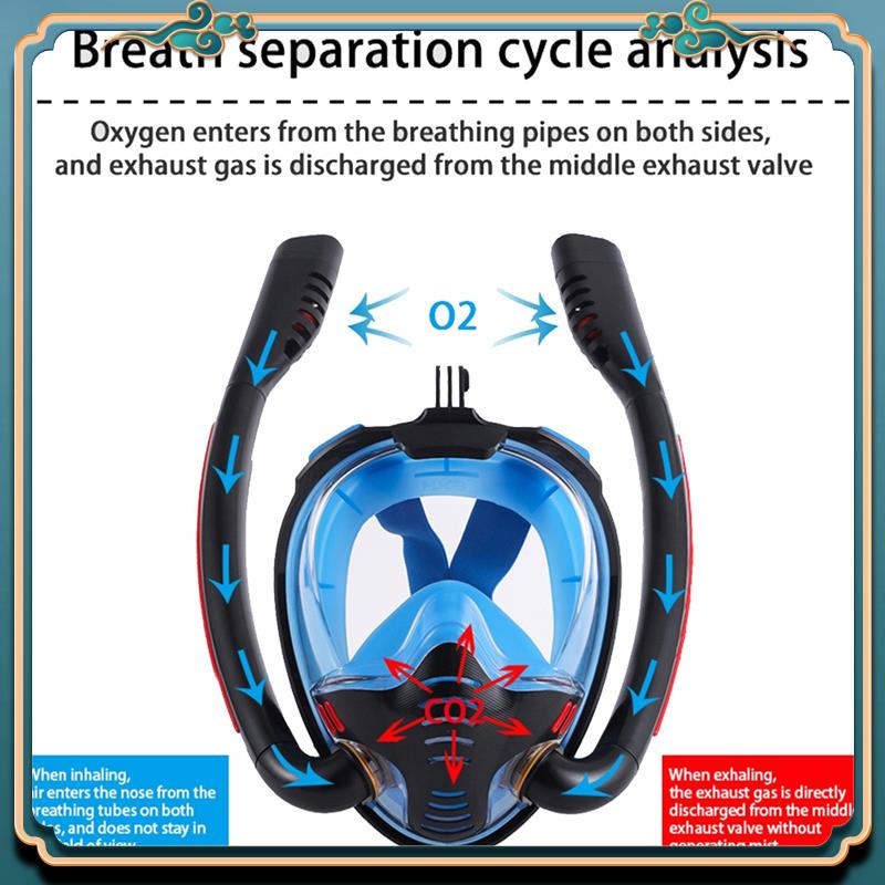 Latest Snorkeling Mask Double  - Freediving Mask Set avaliação e preço
