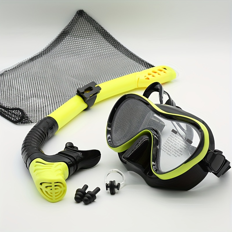Professional Silicone Snorkeli - Freediving Mask Set avaliação e preço