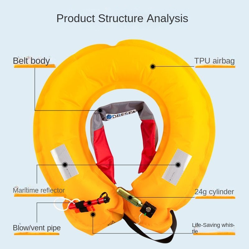 Waist Belt Type Automatic Infl - Life Jacket Buoyancy avaliação e preço