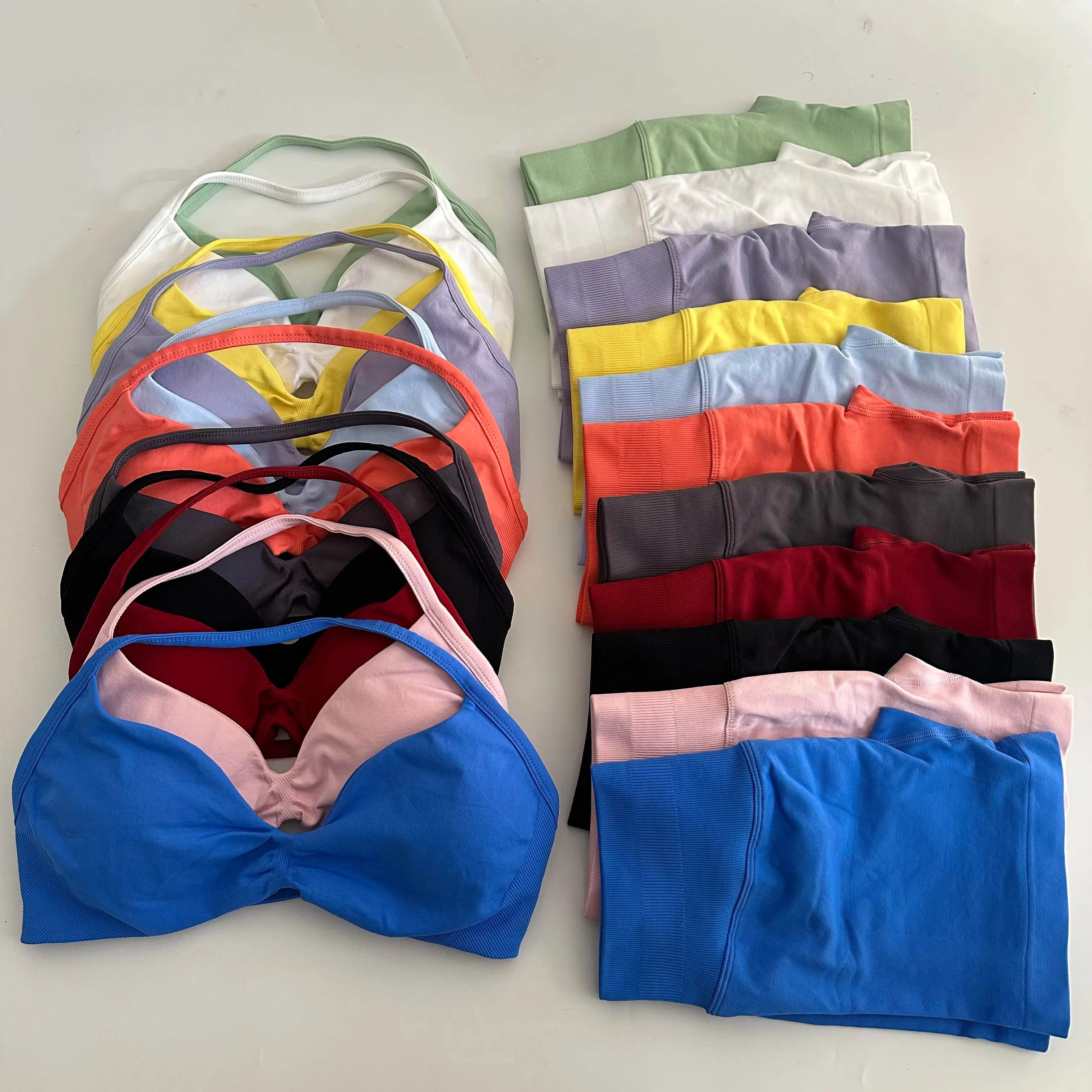 Ruched Seamless Yoga Set for W - Aquatic Sports Bra avaliação e preço