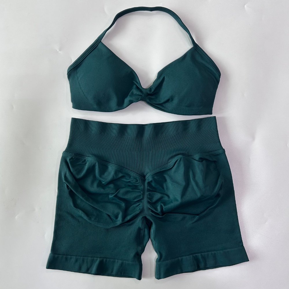 Ruched Seamless Yoga Set for W - Aquatic Sports Bra avaliação e preço