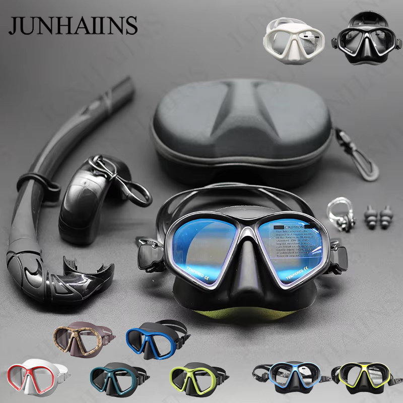 JUNHAIINS NEW Tempered Glass F - Freediving Mask Set avaliação e preço