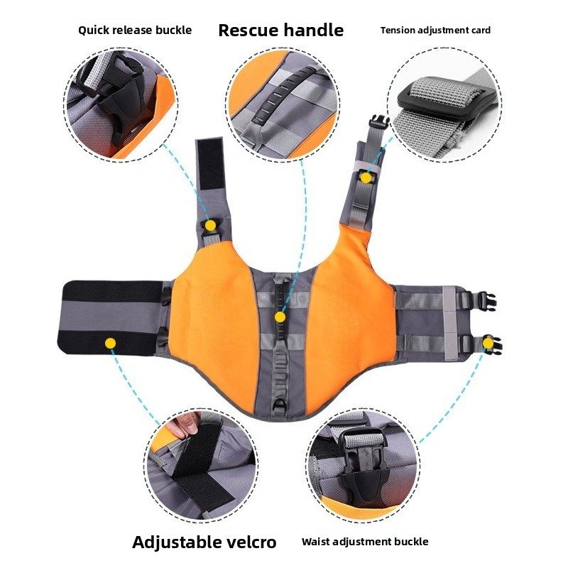Pet Life Vest Dog Life Jacket  - Life Jacket Buoyancy avaliação e preço