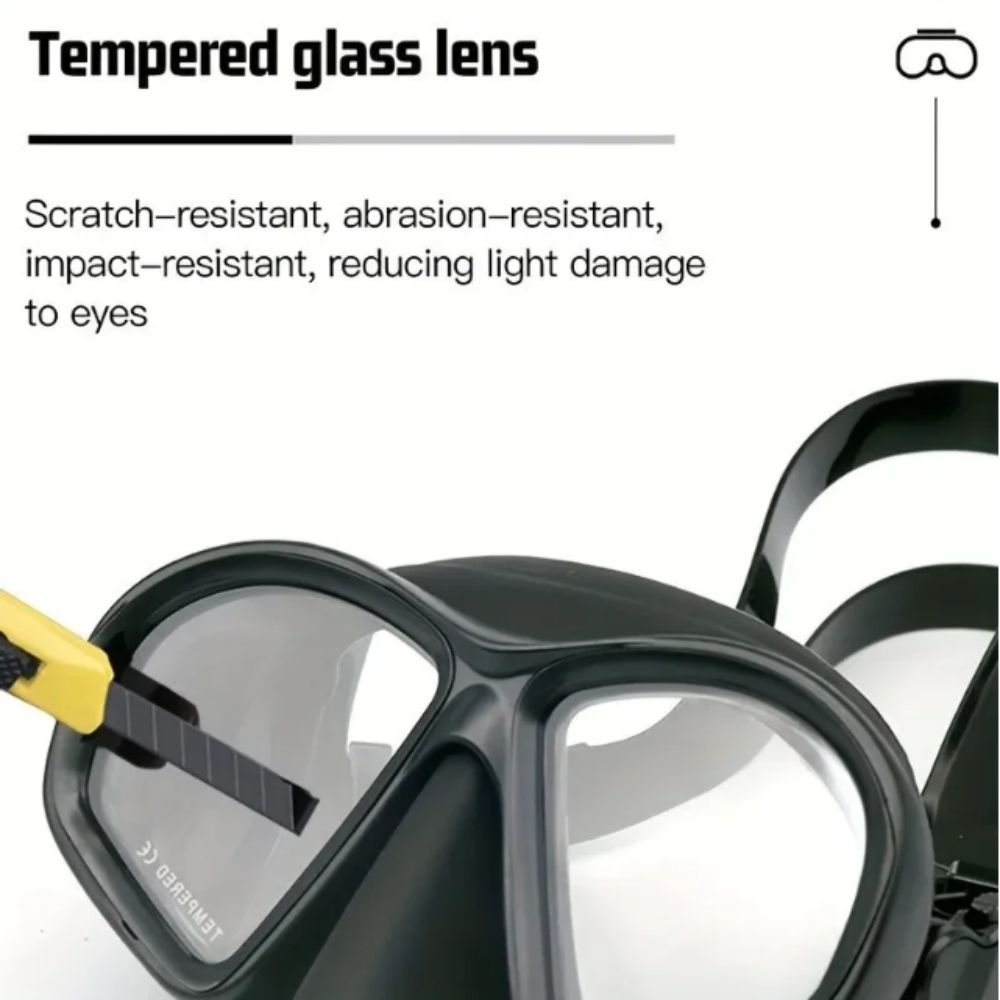 Tempered Glass Freediving Mask - Freediving Mask Set avaliação e preço