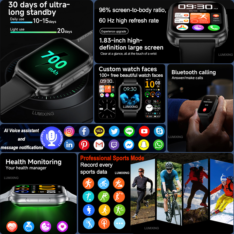 2026 New Smartwatches Men Wome - Aquatic Sports Performance avaliação e preço