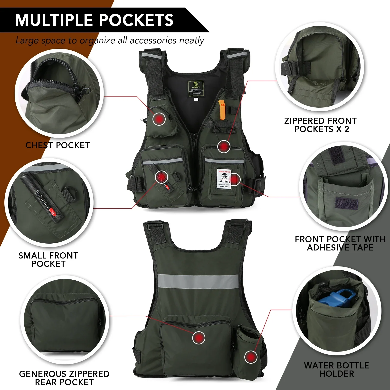 2026 Adult Lure Life Jacket Ro - Life Jacket Buoyancy avaliação e preço
