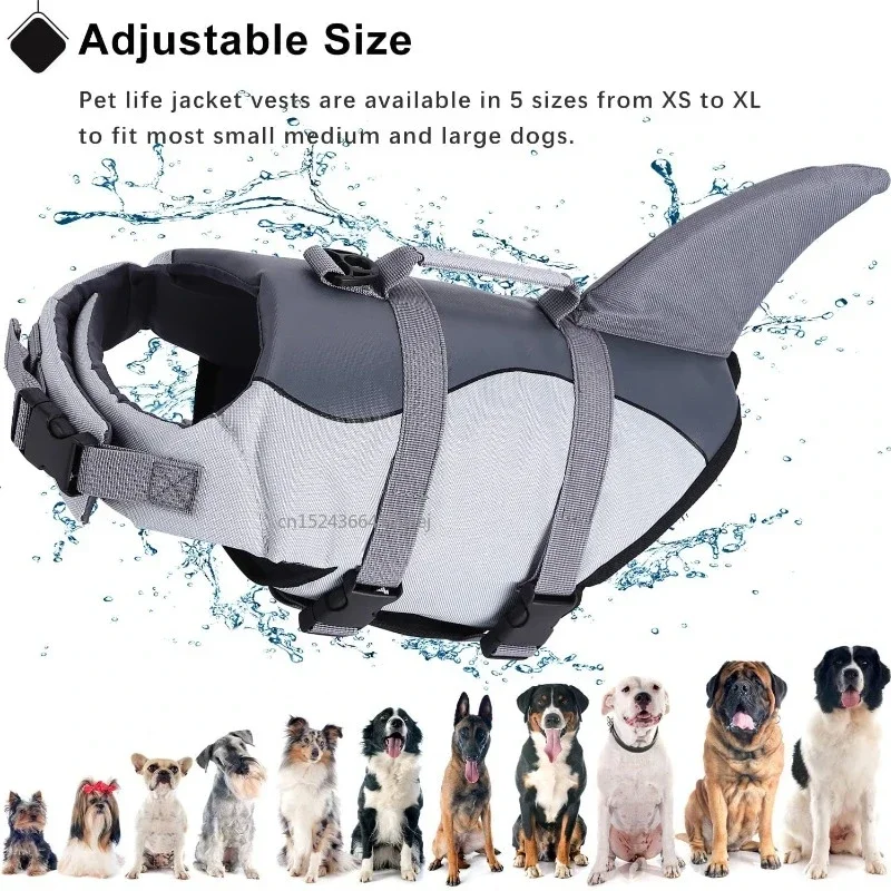 Shark Dog Life Jacket Enhanced - Life Jacket Buoyancy avaliação e preço