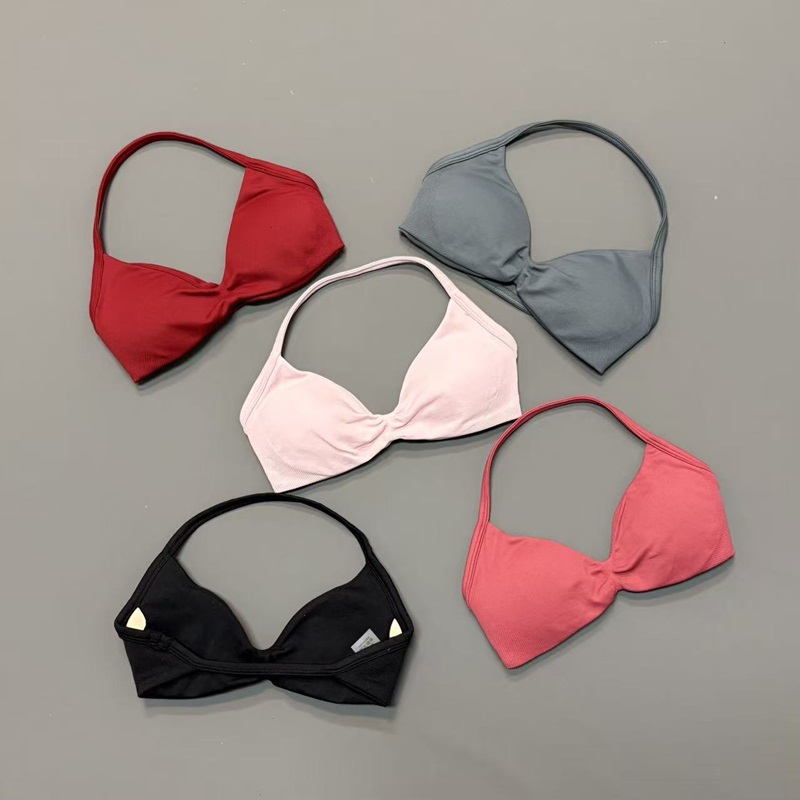Women Halter Sports Bra V-Neck - Aquatic Sports Bra avaliação e preço