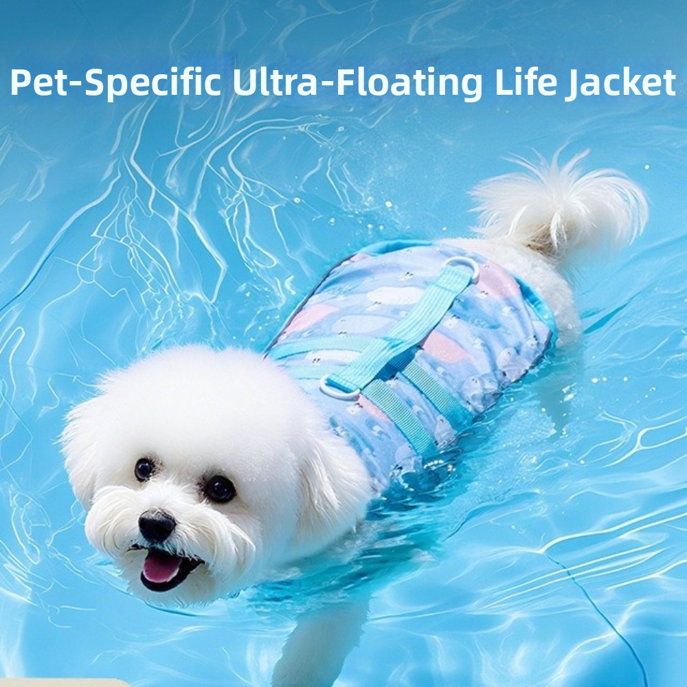 Adjustable Dog Life Jacket Hig - Life Jacket Buoyancy avaliação e preço