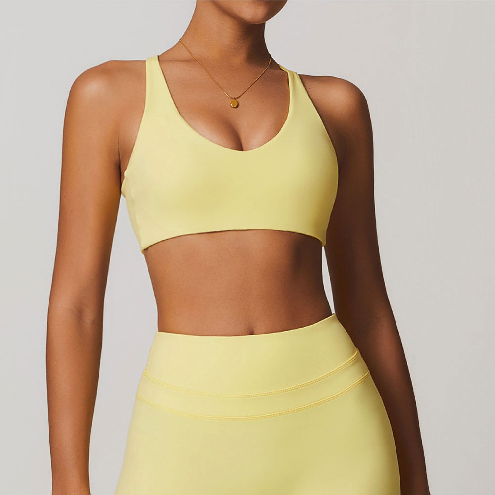 JUREN Sports Bra Women Fitness - Aquatic Sports Bra avaliação e preço