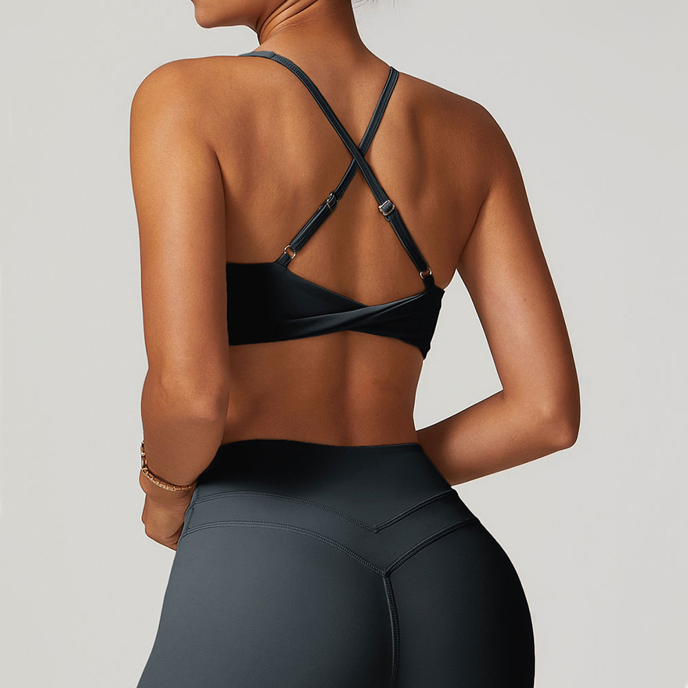 JUREN Sports Bra Women Fitness - Aquatic Sports Bra avaliação e preço